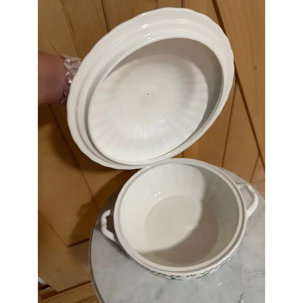 Vintage Mikasa Maxima Summer Symphony Lidded Casserole Server 2.5 Qt